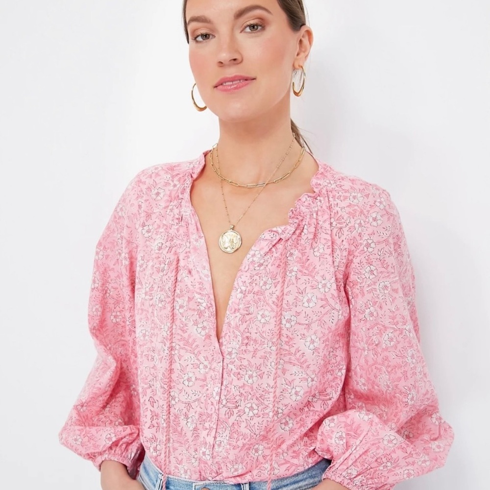 Emerson Fry Pink Floral Blouse